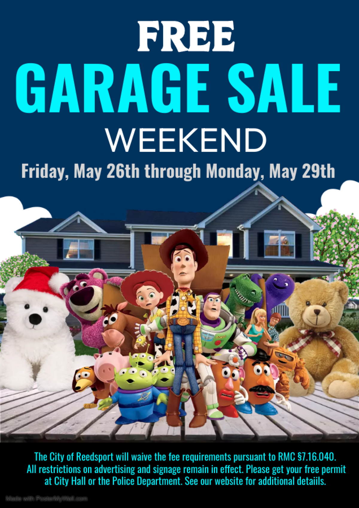 Free Garage Sale Weekend Flyer 2023 (png)